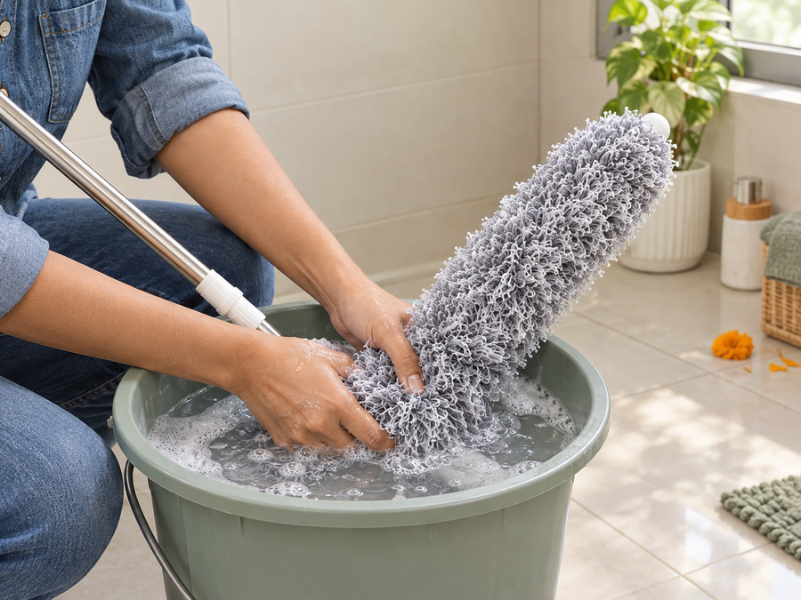 Wash in water