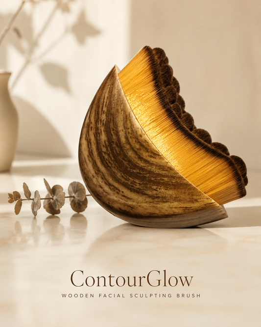 DropShelf — Wooden Facial Sculpting Brush