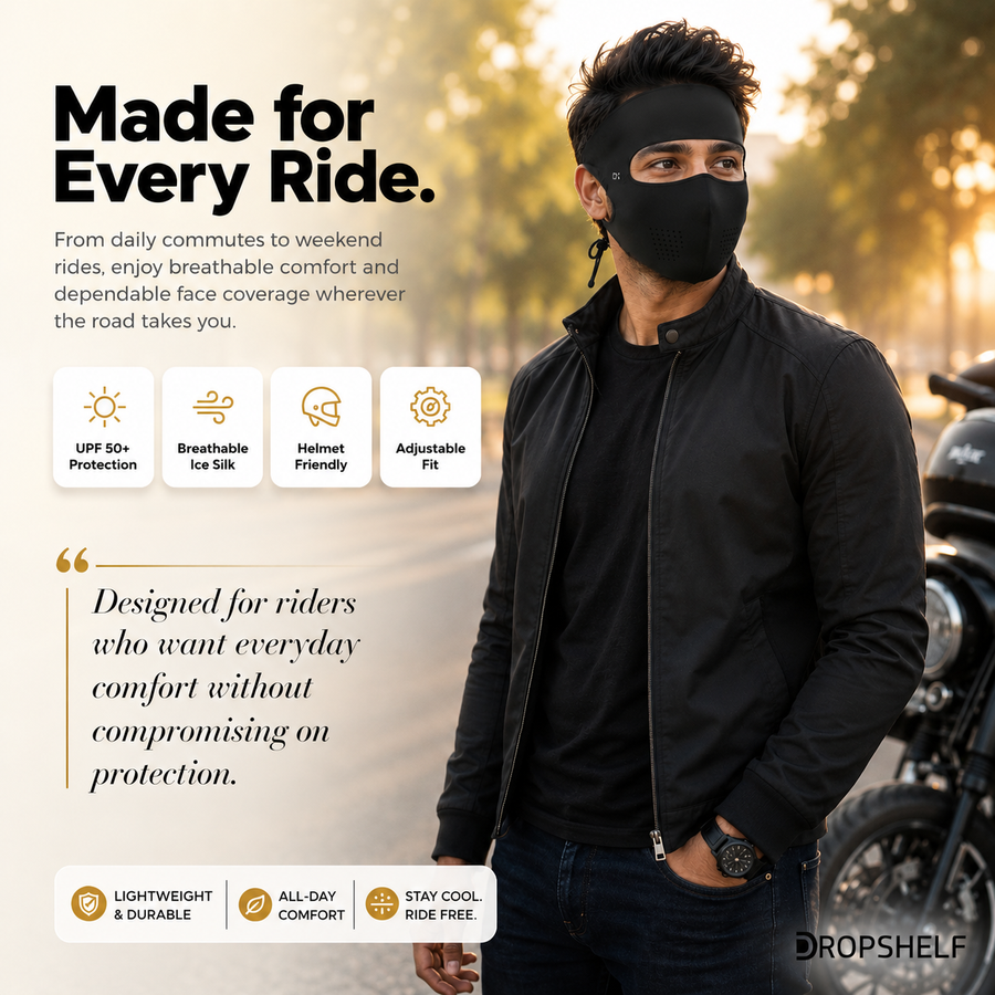 Full Face UV Protection Mask | No Tan, No dust