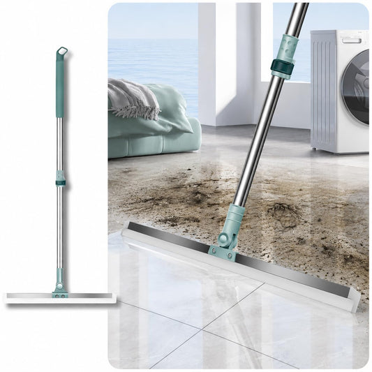 Magic Silicone Floor Wiper – 180° Rotating Squeegee for Water, Hair & Dust