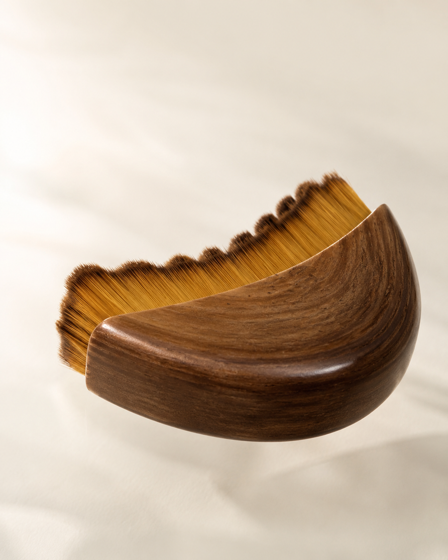 DropShelf — Wooden Facial Sculpting Brush
