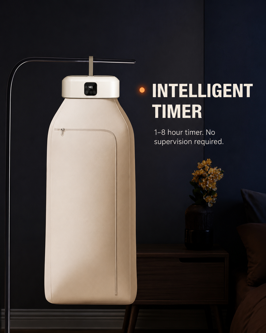 Portable Foldable Hot Air Drying Wardrobe | 600W Fast Drying | Timer Function