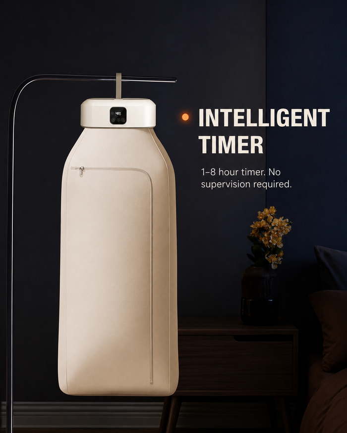 Portable Foldable Hot Air Drying Wardrobe | 600W Fast Drying | Timer Function view 2