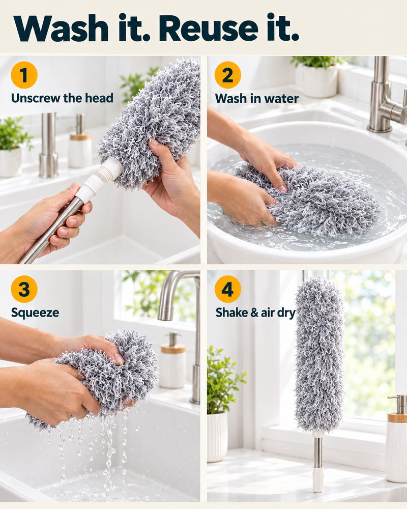 Extendable Long Handle Dust Cleaner