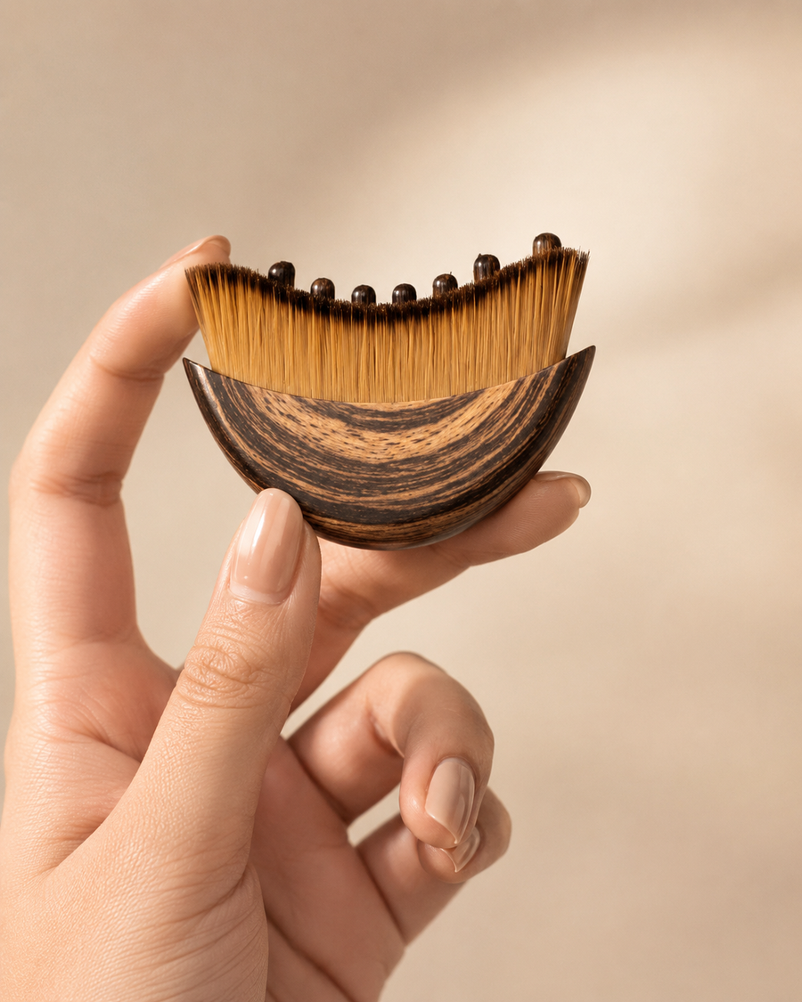 DropShelf — Wooden Facial Sculpting Brush