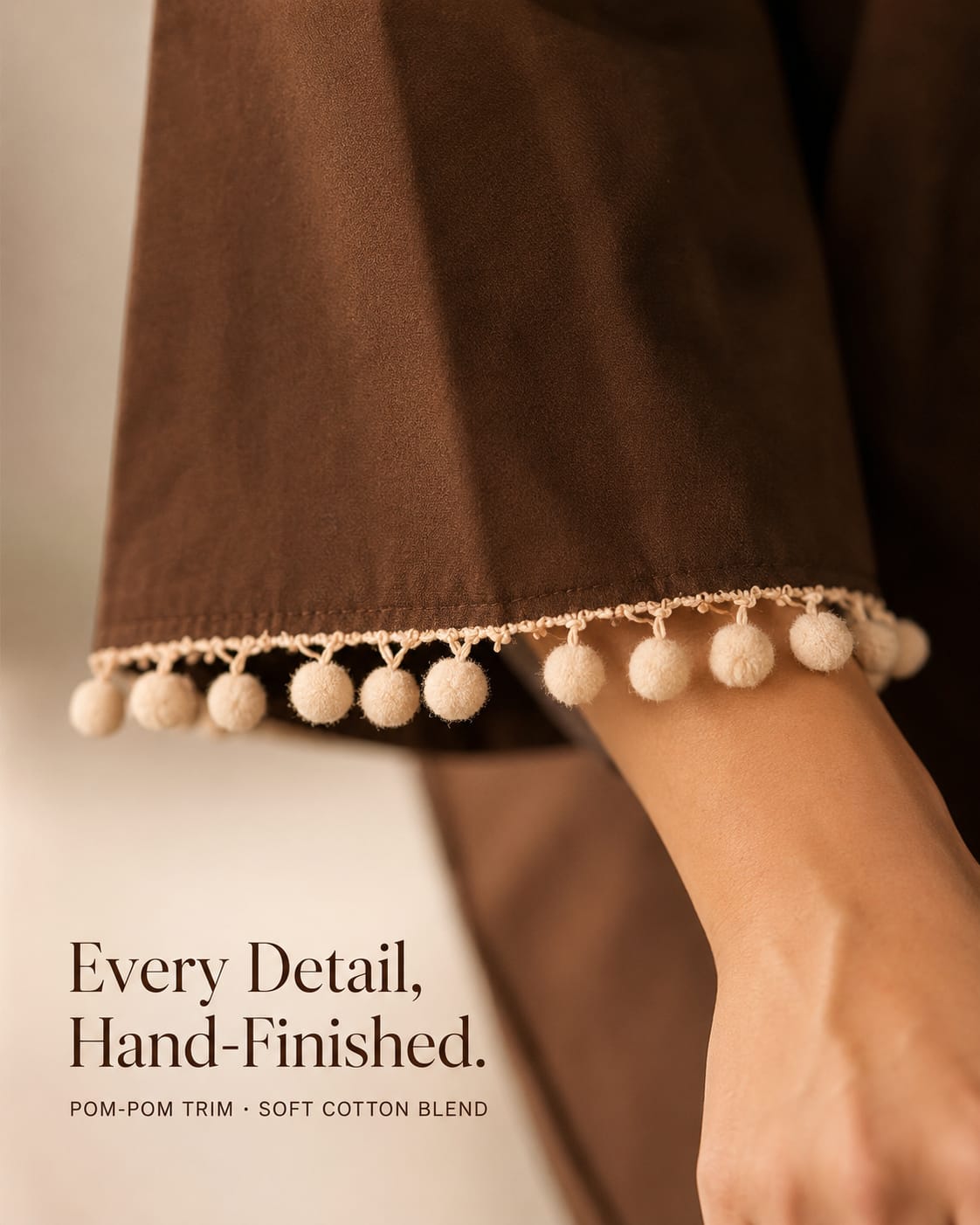 Cocoa Cold-Shoulder Lace-Up Tunic
