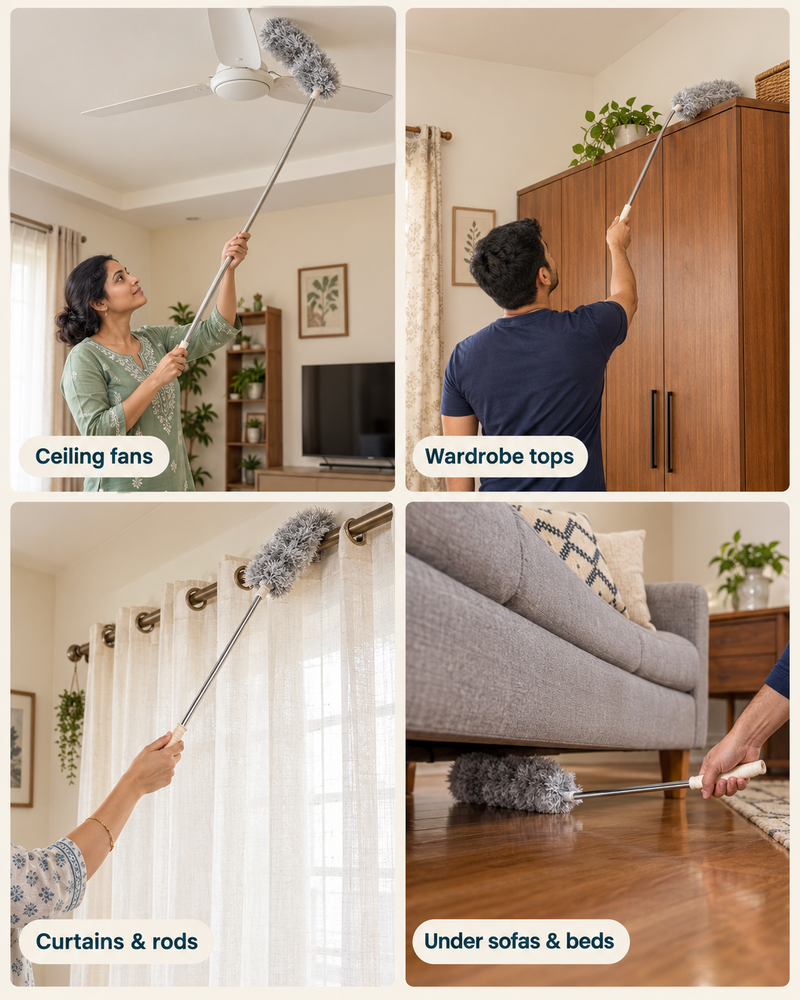 Extendable Long Handle Dust Cleaner