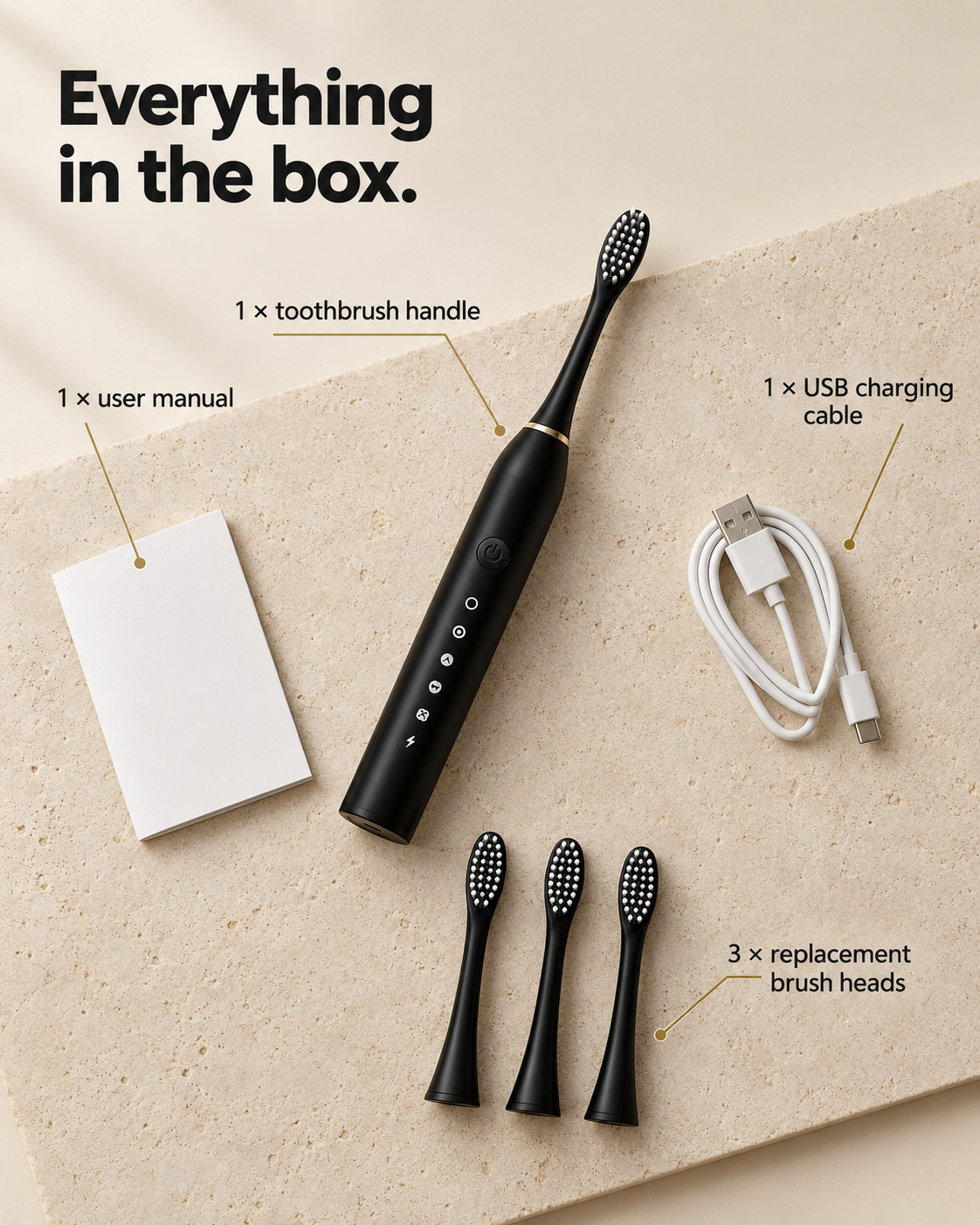 X-3 Sonic Electric Toothbrush