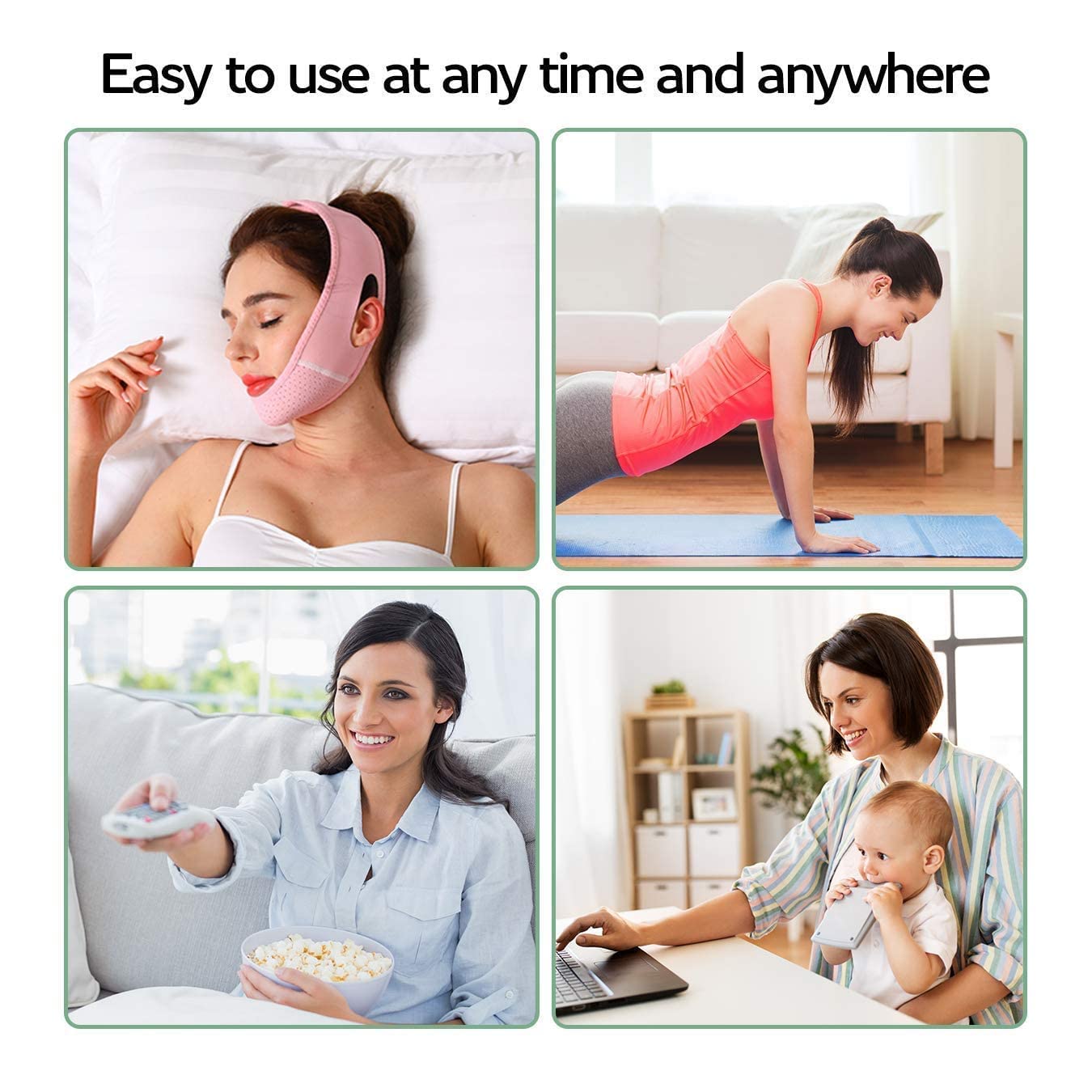 Dropshelf Reusable V-Line Face Slimming Mask – Double Chin Reducer & Face Lifting Belt