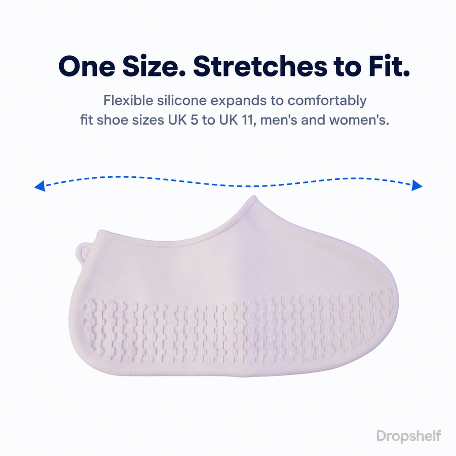 Waterproof Silicone Rain Shoe Cover – Reusable, Non-Slip, Fits All Shoes
