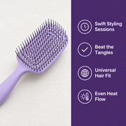Curved Vented Detangling Hair Brush – For Wet, Dry, Thick & Curly Hair