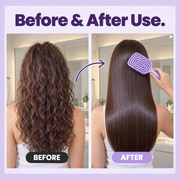 Curved Vented Detangling Hair Brush – For Wet, Dry, Thick & Curly Hair