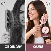 Curved Vented Detangling Hair Brush – For Wet, Dry, Thick & Curly Hair
