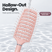 Curved Vented Detangling Hair Brush – For Wet, Dry, Thick & Curly Hair