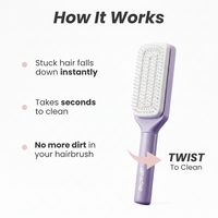 self cleaning hair brush