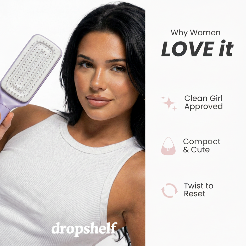 self cleaning hair brush