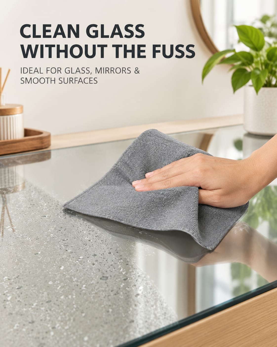Multipurpose Reusable Microfiber Wipe Roll for Home & Kitchen Cleaning