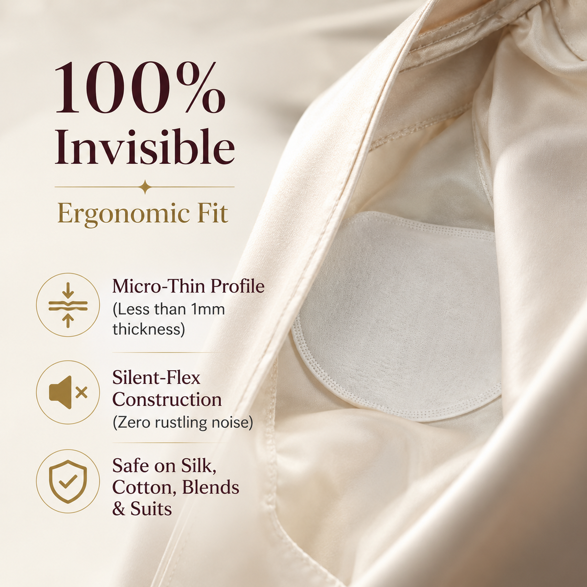 Underarm Sweat Pads (60 Pcs) – Stops Stains, Blocks Odor, Ultra-Thin