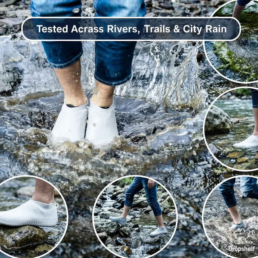 Waterproof Silicone Rain Shoe Cover – Reusable, Non-Slip, Fits All Shoes