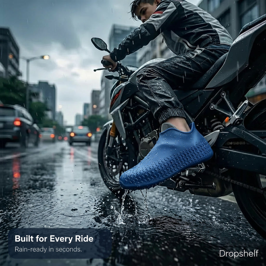 Waterproof Silicone Rain Shoe Cover – Reusable, Non-Slip, Fits All Shoes
