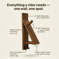 helmet hanger wall mount