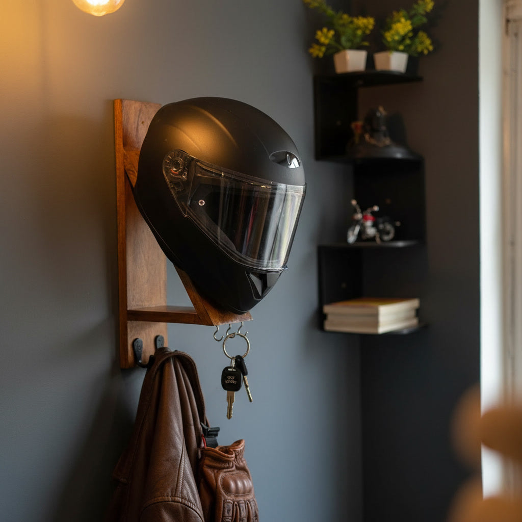 helmet holder wall mount 