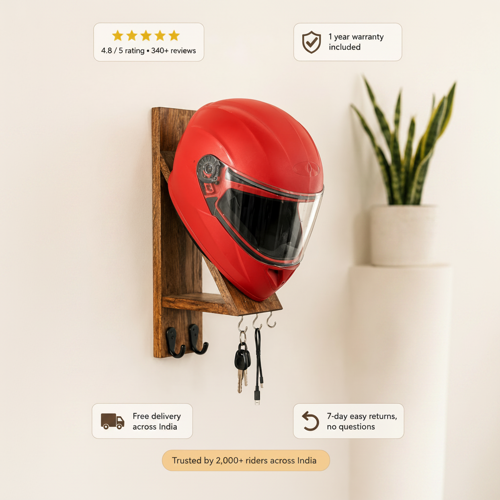 helmet rack India

